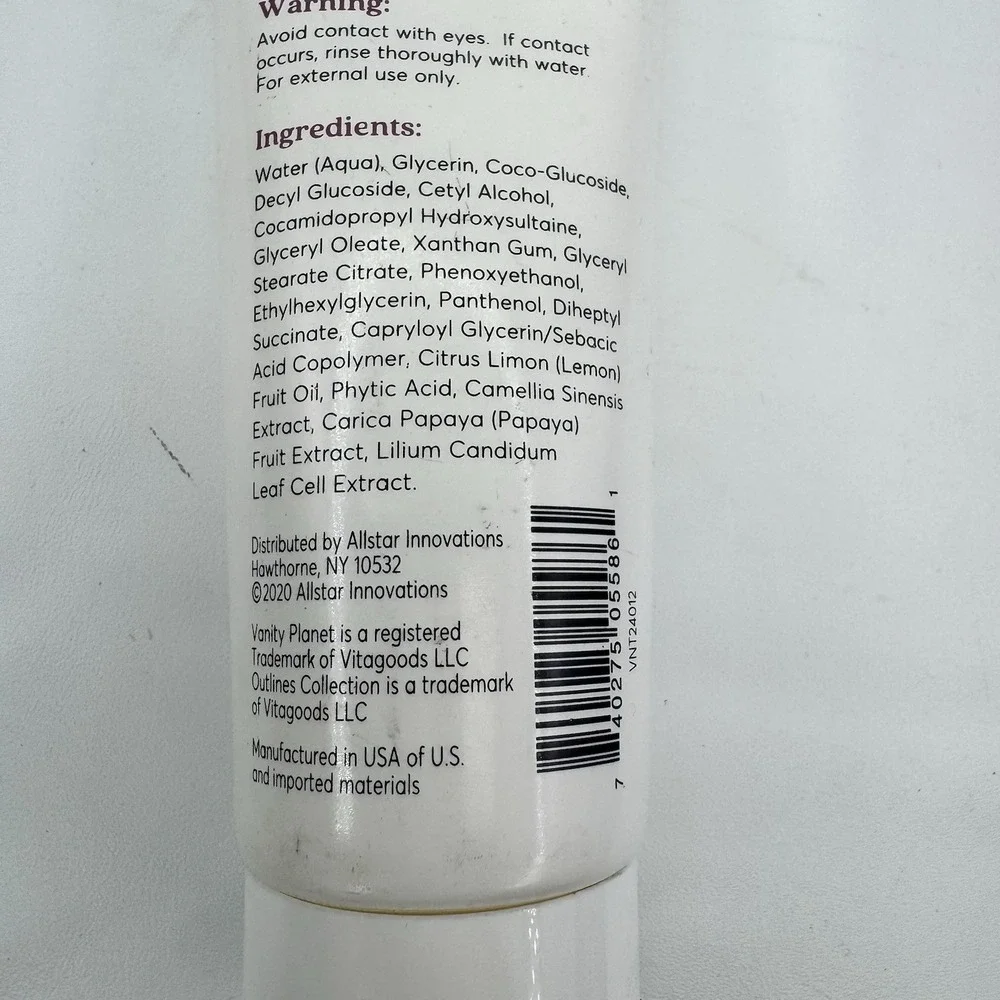 5 X Vanity Planet Main Squeeze Cleanser 4oz Lot 5 Daily Cream Face Wash NOS USA